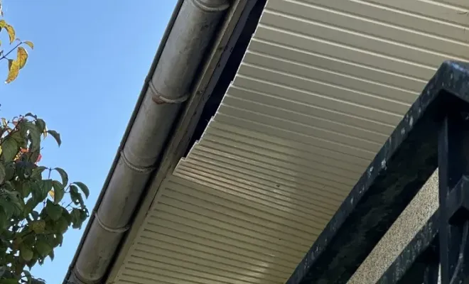 Pose de sous-face lambris bandeaux rive en PVC et gouttière en zinc à Tonnay Charente, Royan, Jean Couverture