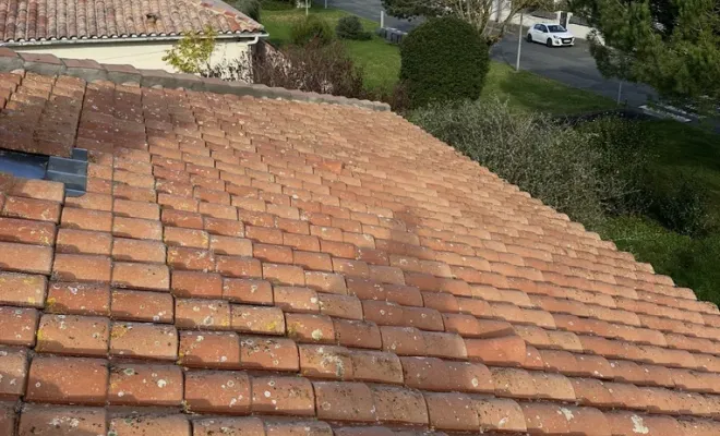 Entretien de toiture, démoussage et pose de produit Dalep à Tonnay Charente, Royan, Jean Couverture