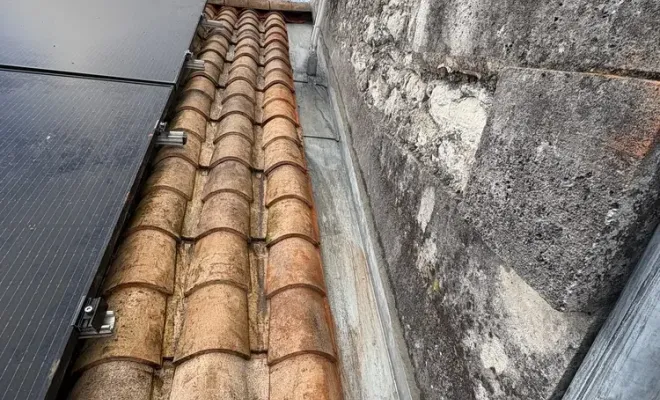 Changement de chéneau, zinc, chevrons, volige et bande solin à Brive sur Charente, Royan, Jean Couverture